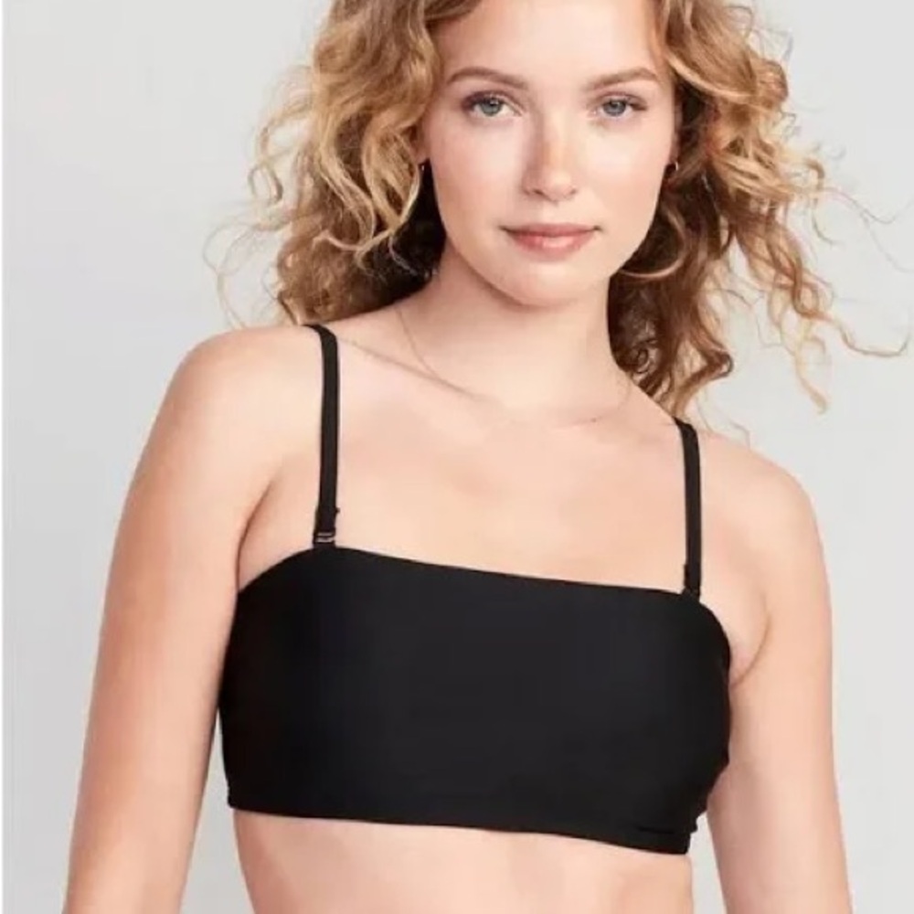 Old navy black bandeau bikini set
